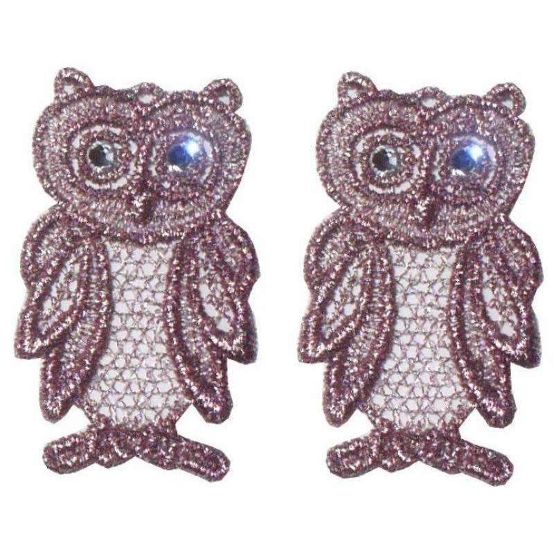 Macramé Owls - Pink Lamé